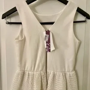 ATHLETA GIRL HAVIN A GREAT TIME Aqua ROMPER SIZE LARGE 12 NWT